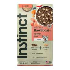 Instinct Dog Raw Boost Whole Grain Salmon & Brown Rice Recipe 19lb Instinct Dog Raw Boost Whole Grain Salmon & Brown Rice Recipe 19lb