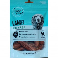 Jerky Time Dog Treat Jerky Dry Lamb Sausage 80g 