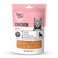Jerky Time Cat Treats Jerky Dried Bites Chicken 80g (3 Packs)