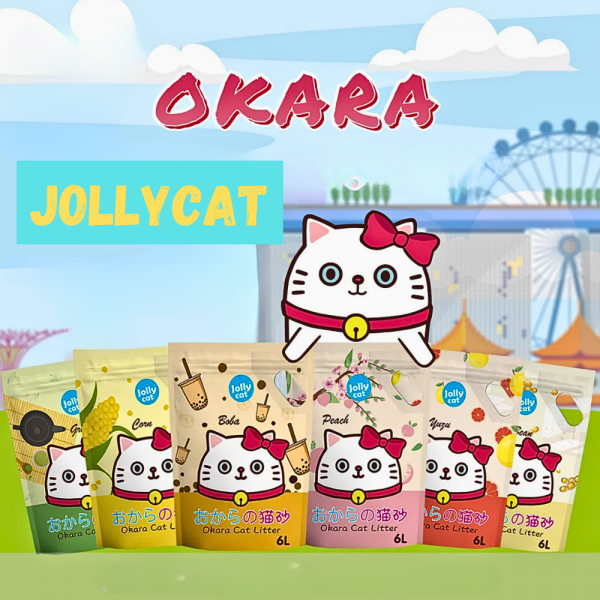 Jollycat Litter Okara Tofu Peach 6L X6