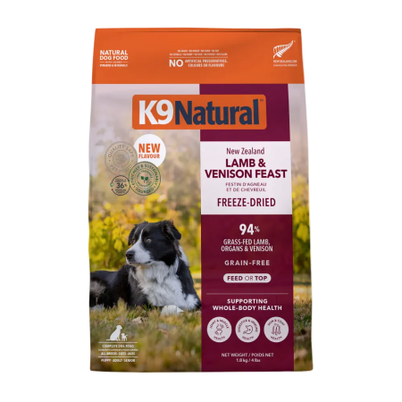 K9 Natural New Zealand Freeze Dried Food Lamb & Venison 1.8kg