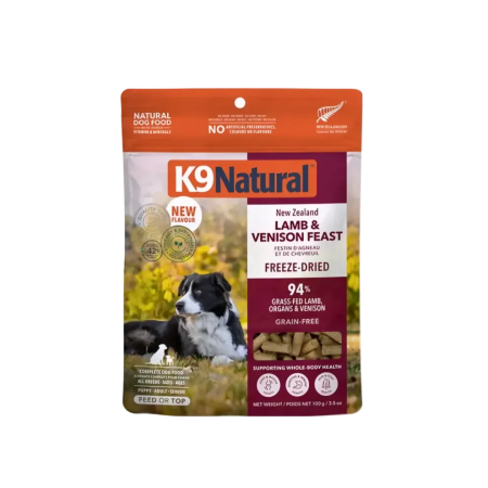 K9 Natural New Zealand Freeze Dried Food Lamb & Venison 100g