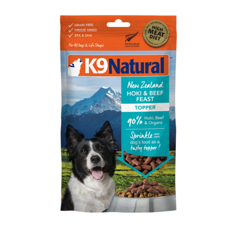 K9 Natural New Zealand Freeze Dried Topper Beef & Hoki 100g