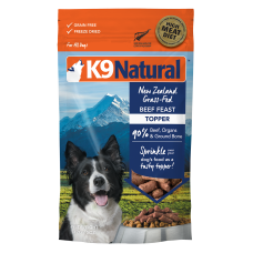 K9 Natural New Zealand Grass-Fed Beef Feast Topper Freeze Dried Dog Treats 142g