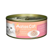 Aatas Cat Creamy Chicken & Kanikama Canned Food 80g Carton (24 Cans)