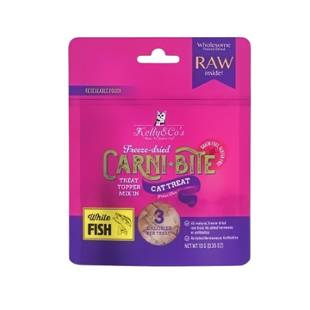 Kelly & Co's Cat Treats Freeze Dried Carnibite Whitefish 10g