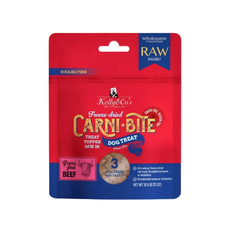Kelly & Co's Dog Treats Freeze Dried Carnibite Beef 10g (3 packs)