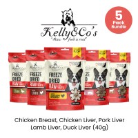 Kelly & Co's Dog Freeze-Dried Treats 40g (5 Pack Bundle) Kelly & Co's Dog Freeze-Dried Treats 40g (5 Pack Bundle)