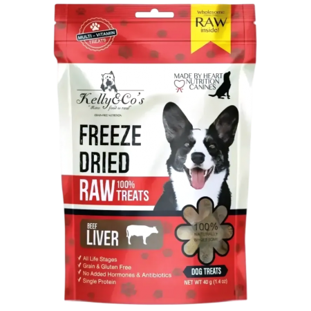 Kelly & Co's Dog Freeze-Dried Beef Liver 40g