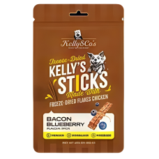 Kelly & Co's Dog Treats Freeze-Dried Stick Bacon 50g