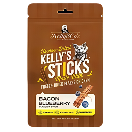 Kelly & Co's Dog Treats Freeze-Dried Stick Bacon 50g (3 packs)