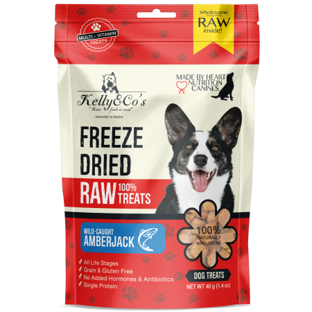 Kelly & Co's Dog Freeze-Dried Amberjack 40g x 2