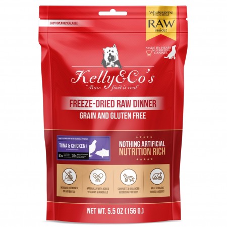 Kelly & Co's Dog Raw Dinner Tuna & Chicken 156g x 2