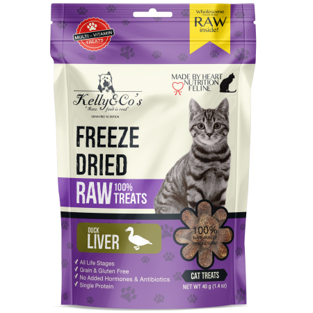 Kelly & Co's Cat Freeze-Dried Duck Liver 40g x 2