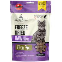 Kelly & Co's Cat Freeze-Dried Raw Treats Duck Liver 40g (2 Packs)