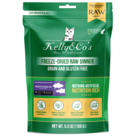 Kelly & Co's Cat Freezed-Dried Raw Dinner Tuna and YellowTail Fish with Mixed Fruits and Vegetables 156g (2 Packs)