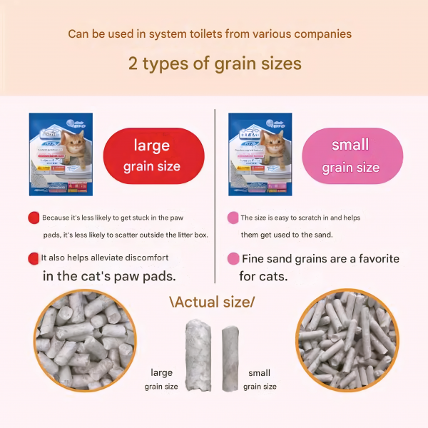 ElleAir Cats Deodorizing & Antibacterial Litter Large Grains 4L