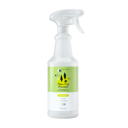 Kin+Kind Pet Spray Flea & Tick Repel Lemongrass 32oz