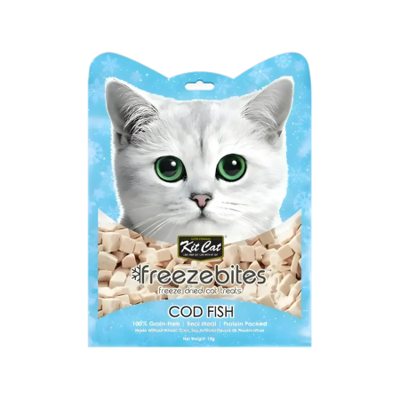 Kit Cat Treat Freeze Bites Cod Fish 15g