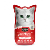 Kit Cat Purr Puree Plus Skin & Coat Tuna & Fish Oil 15g x 4pcs (3 Packs)