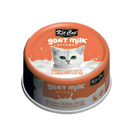Kit Cat Goat Milk Gourmet Chicken & Salmon 70g