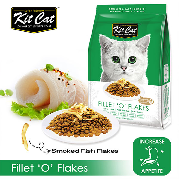 Kit Cat Premium Dry Food Fillet 'O' Flakes 5kg