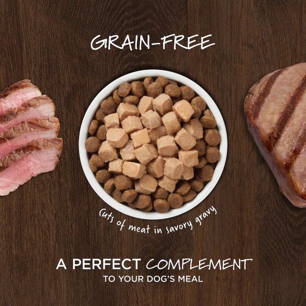 Instinct Healthy Cravings Grain-Free Real Lamb Recipe in Savory Gravy Dog Wet Food Topper 3oz (6 Packs)