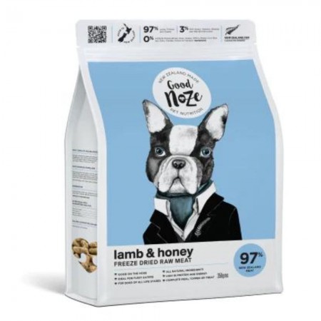 Good Noze New Zealand Lamb and Honey Freeze Dried Dog Food 350g