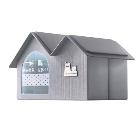 Lavish Pet Cozy House Large Grey