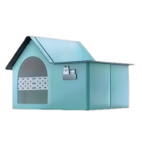 Lavish Pet Cozy House Medium Blue