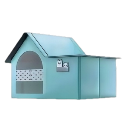 Lavish Pet Cozy House Medium Blue