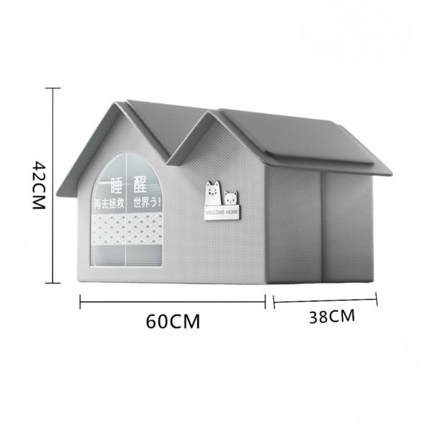 Lavish Pet Cozy House Large Blue