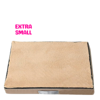 Lavish Memory Foam Bed for Dogs Beige (XS)