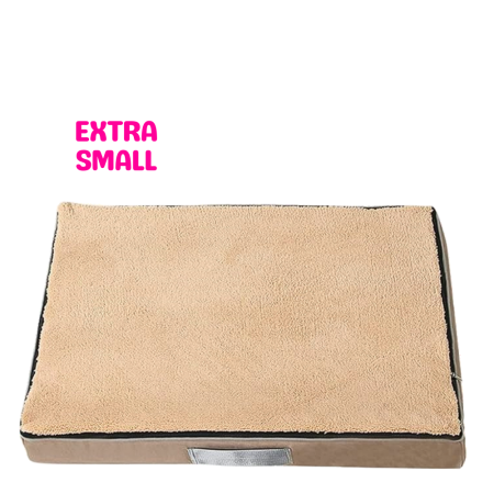 Lavish Memory Foam Bed for Dogs Beige (XS)