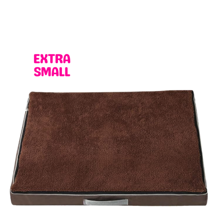 Lavish Memory Foam Bed for Dogs Brown (XS)