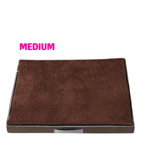 Lavish Memory Foam Bed for Dogs Brown (M)