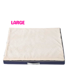 Lavish Memory Foam Bed for Dogs White (L)