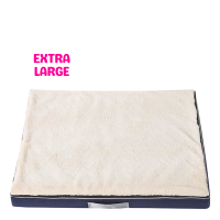 Lavish Memory Foam Bed for Dogs White (XL)