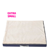 Lavish Memory Foam Bed for Dogs White (XS)