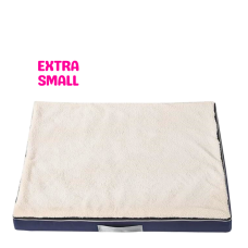 Lavish Memory Foam Bed for Dogs White (XS)