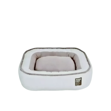 Lavish Pet Bed Removable & Washable Cover Cushion Grey S