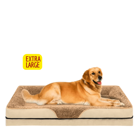 Lavish Dog Bed Plush Mattress Brown (Extra Large)
