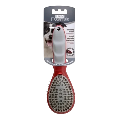Le Salon Dog Self-Cleaning Brush With Pin Large
