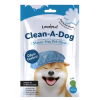 Loveabowl Clean-A-Dog Glove Original 10pcs Loveabowl Clean-A-Dog Glove Original 10pcs