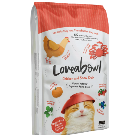 Loveabowl Cat Dry Food Grain-Free Chicken & Snow Crab 9.07kg