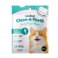 Loveabowl Clean-A-Tooth Dental Wipes for Cats 50s Loveabowl Clean-A-Tooth Dental Wipes for Cats 50s