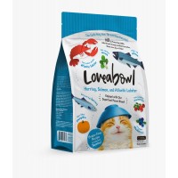 Loveabowl Grain-Free Herring Salmon and Atlantic Lobster Cat Dry Food 150g (2 Packs)