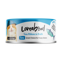 Loveabowl Grain-Free Tuna Ribbons in Broth Cat Canned Food 70g Carton (24 Cans)
