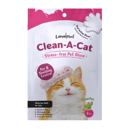 Loveabowl Clean-A-Cat Glove Cactus 2pcs
