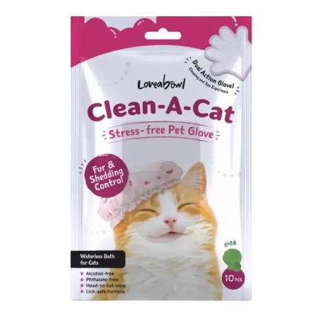 Loveabowl Clean-A-Cat Glove Original 10pcs